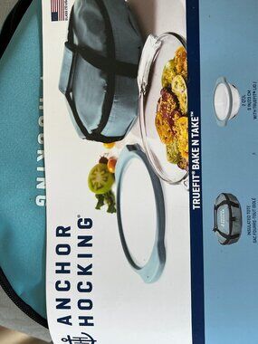 Anchor Hocking 3 pc 2 qt Bake n Take Insulated Tote